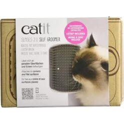 Catit Senses 2.0 Self Groomer Cat Brush -Furry Friends 151436 PT5. AC SS1800 V1535047329