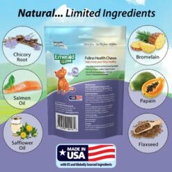 Emerald Pet Hairball Support Grain-Free Cat Soft Chews -Furry Friends 151498 PT6. AC SS1800 V1667598746