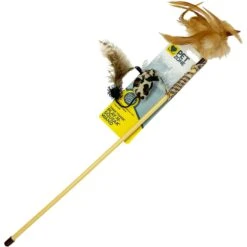 Pet Zone Tiger Teaser Wand Cat Toy With Catnip, Color Varies 11 Pet Zone Tiger Teaser Wand Cat Toy With Catnip, Color Varies -Furry Friends 152692 PT2. AC SS1800 V1647908556