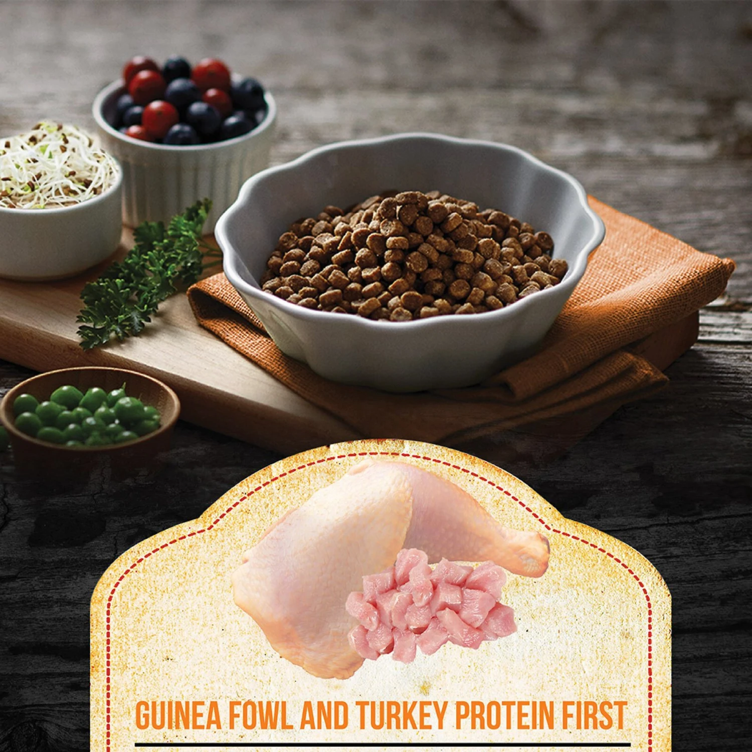 Fussie Cat Market Fresh Guinea Fowl & Turkey Meal Recipe Grain-Free Dry Cat Food 4 Fussie Cat Market Fresh Guinea Fowl & Turkey Meal Recipe Grain-Free Dry Cat Food - Image 2