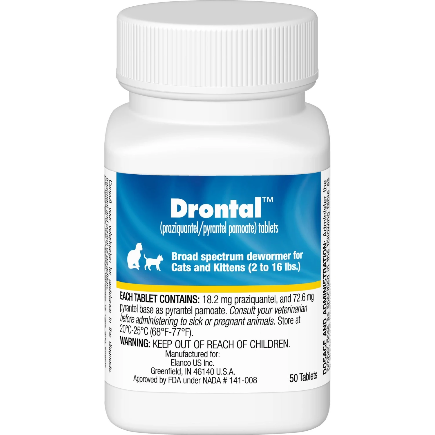 Drontal Dewormer For Tapeworms, Roundworms, Hookworms For Cats 3 Drontal Dewormer For Tapeworms, Roundworms, Hookworms For Cats