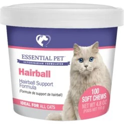 21st Century Essential Pet Hairball Support Soft Chews Supplement For Cats