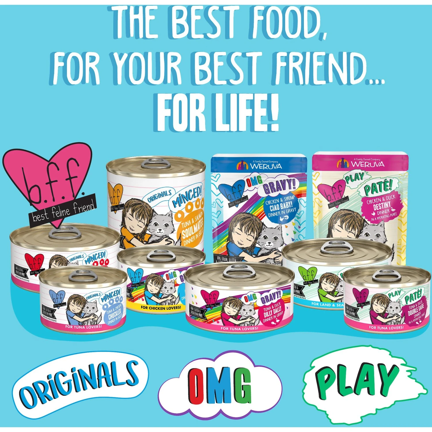 BFF OMG Lots-O-Luck! Duck & Tuna Dinner In Gravy Grain-Free Canned Cat Food 7 BFF OMG Lots-O-Luck! Duck & Tuna Dinner In Gravy Grain-Free Canned Cat Food - Image 5