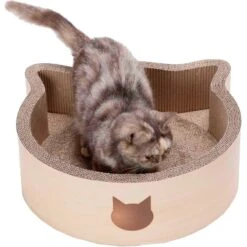 Necoichi Cat Head Scratcher Bed 19 Necoichi Cat Head Scratcher Bed -Furry Friends 154905 PT8. AC SS1800 V1646413923