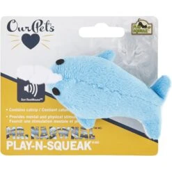OurPets Play-N-Squeak Narwhal Cat Toy -Furry Friends 155045 PT2. AC SS1800 V1558466244