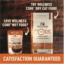Wellness CORE Tiny Tasters Chicken Pate Grain-Free Cat Food Pouches -Furry Friends 155318 PT5. AC SS1800 V1695932418