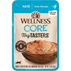 Wellness CORE Tiny Tasters Tuna Pate Grain-Free Cat Food Pouches