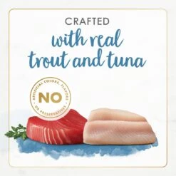 Fancy Feast Gourmet Naturals Trout & Tuna Recipe Pate Canned Cat Food, 3-oz, Case Of 12 -Furry Friends 155547 PT4. AC SS1800 V1677102976