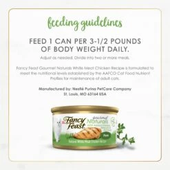 Fancy Feast Gourmet Naturals White Meat Chicken Recipe Pate Canned Cat Food, 3-oz, Case Of 12 -Furry Friends 155551 PT7. AC SS1800 V1677102859