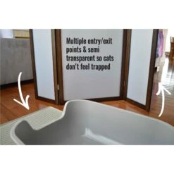 PetFusion Modest Cat Litter Box Privacy Screen 14 PetFusion Modest Cat Litter Box Privacy Screen -Furry Friends 156734 PT5. AC SS1800 V1548271385