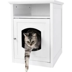 Frisco Decorative Side Table Cat Litter Box Cover -Furry Friends 156786 PT2. AC SS1800 V1569621552