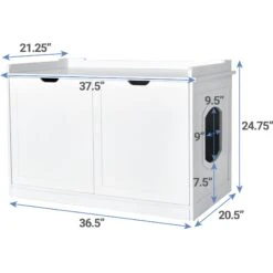 Frisco Decorative Bench Cat Litter Box Cover 11 Frisco Decorative Bench Cat Litter Box Cover -Furry Friends 156788 PT3. AC SS1800 V1570480071