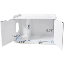 Frisco Decorative Bench Cat Litter Box Cover 12 Frisco Decorative Bench Cat Litter Box Cover -Furry Friends 156788 PT4. AC SS1800 V1570480051