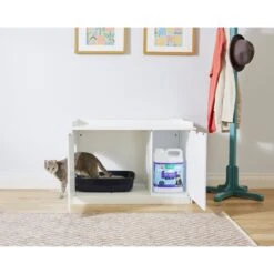 Frisco Decorative Bench Cat Litter Box Cover 13 Frisco Decorative Bench Cat Litter Box Cover -Furry Friends 156788 PT5. AC SS1800 V1570480032