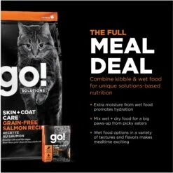 Go! Solutions Skin + Coat Care Grain-Free Salmon Recipe Dry Cat Food 16 Go! Solutions Skin + Coat Care Grain-Free Salmon Recipe Dry Cat Food -Furry Friends 157019 PT5. AC SS1800 V1638835022