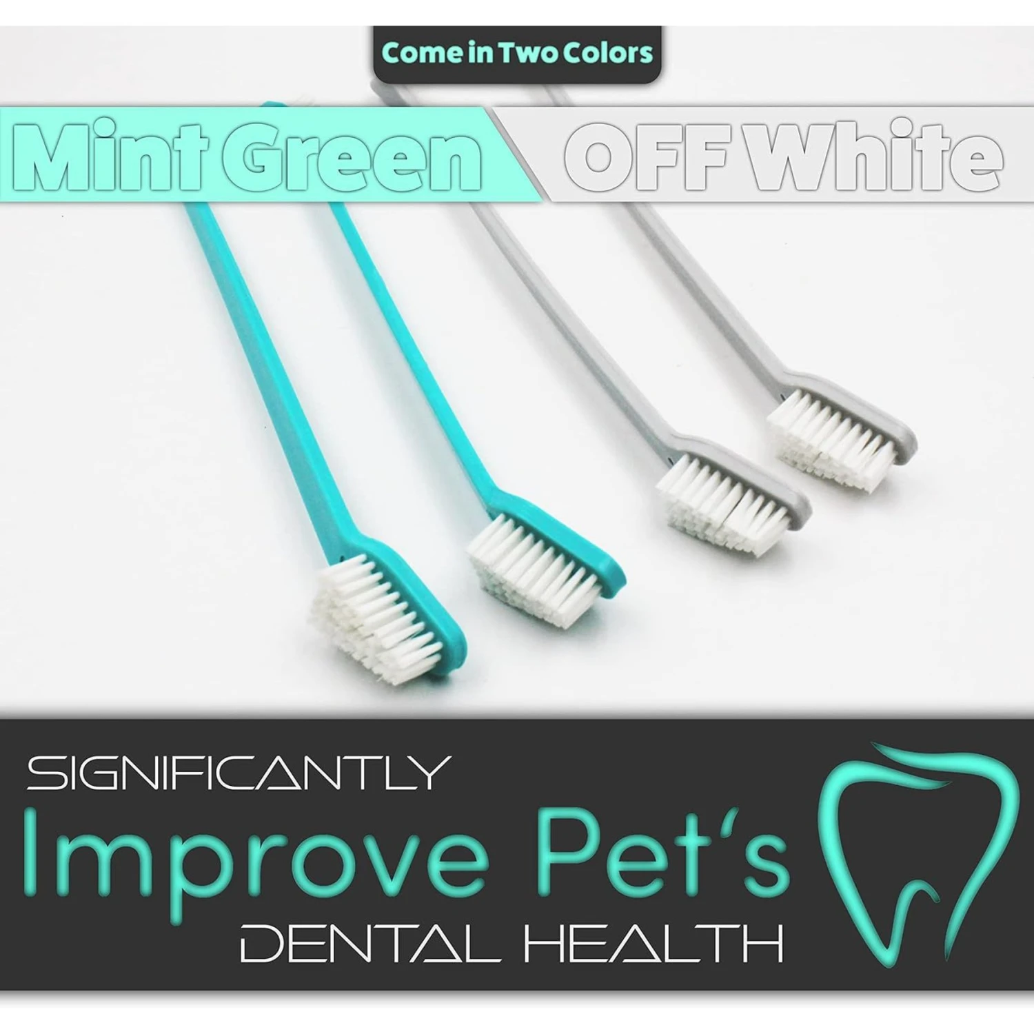 H&H Pets Dual Headed Dog & Cat Toothbrush 7 H&H Pets Dual Headed Dog & Cat Toothbrush - Image 5