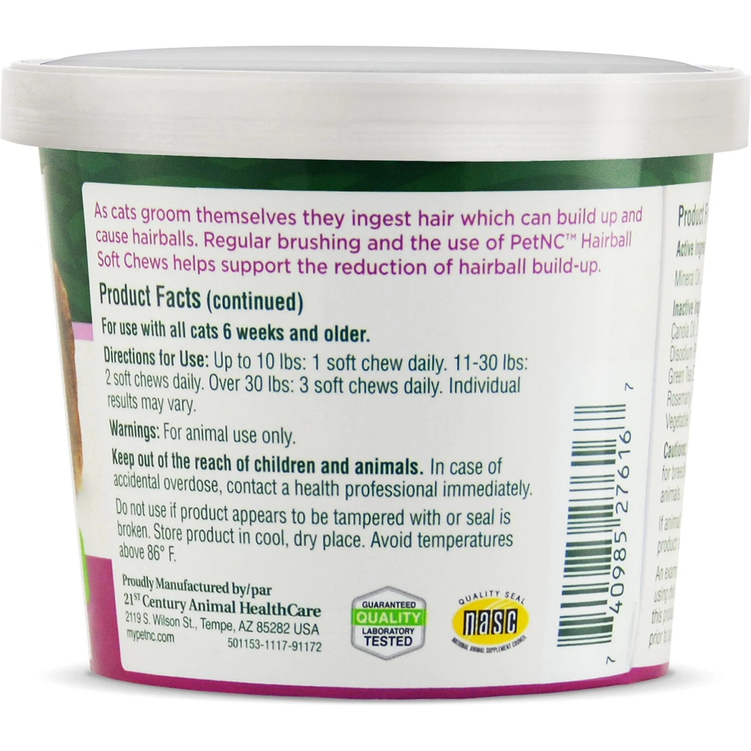 PetNC Natural Care Hairball Reduction Cat Soft Chews 4 PetNC Natural Care Hairball Reduction Cat Soft Chews - Image 2