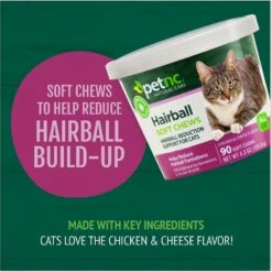PetNC Natural Care Hairball Reduction Cat Soft Chews 14 PetNC Natural Care Hairball Reduction Cat Soft Chews -Furry Friends 157193 PT5. AC SS1800 V1617060112
