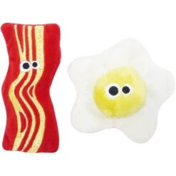 Mad Cat Brunch Buddies Bacon N' Eggs Catnip & Silvervine Cat Toy