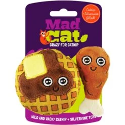 Mad Cat Chicken N' Waffles Catnip & Silvervine Cat Toy -Furry Friends 157312 PT7. AC SS1800 V1546534604
