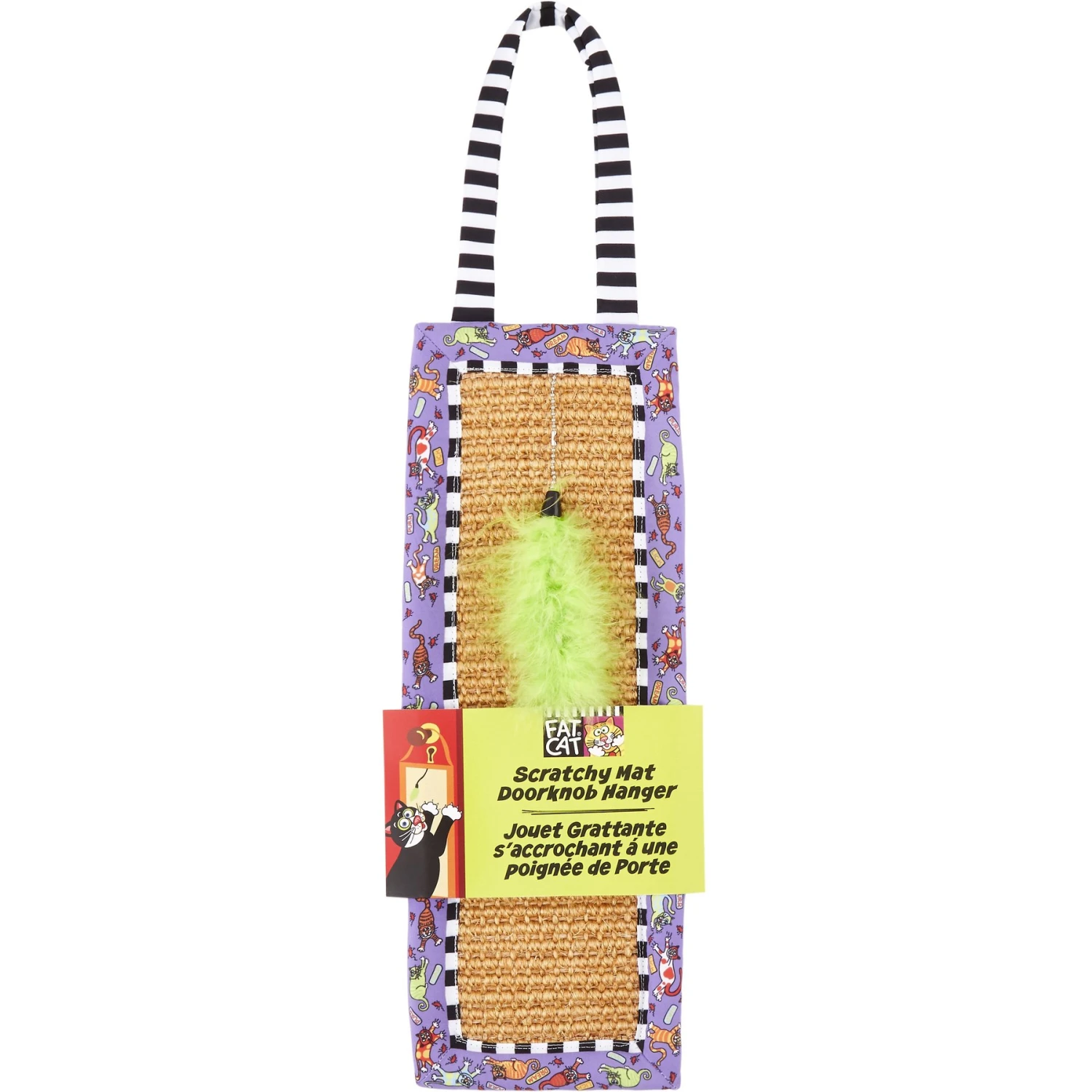 Fat Cat Scratchy Mat Doorknob Hanger Cat Toy 6 Fat Cat Scratchy Mat Doorknob Hanger Cat Toy - Image 4