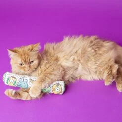 Fat Cat Kitty Kickz Gold Fish Roll Cat Toy -Furry Friends 157610 PT2. AC SS1800 V1602303070