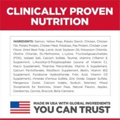 Hill's Science Diet Adult Sensitive Stomach & Skin Grain-Free Salmon & Yellow Pea Recipe Dry Cat Food 17 Hill's Science Diet Adult Sensitive Stomach & Skin Grain-Free Salmon & Yellow Pea Recipe Dry Cat Food -Furry Friends 157794 PT6. AC SS1800 V1617659545
