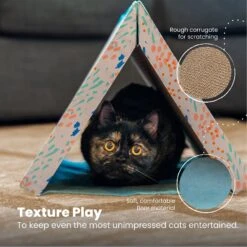 Catstages Fold Away Cat Tunnel Toy -Furry Friends 159439 PT5. AC SS1800 V1636513104