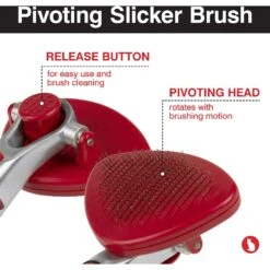 CHI Self Cleaning & Pivoting Slicker Cat Brush -Furry Friends 159855 PT6. AC SS1800 V1647551202