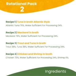 Almo Nature HQS Natural Atlantic Tuna, Mackerel, Chicken & Shrimp, Trout & Tuna Variety Pack Canned Cat Food -Furry Friends 159923 PT4. AC SS1800 V1669928678