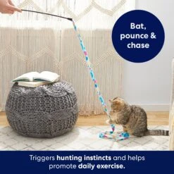 Frisco Fabric Teaser Wand Cat Toy -Furry Friends 161196 PT5. AC SS1800 V1691783969