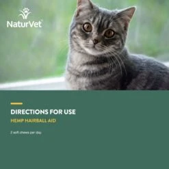 NaturVet Hemp Soft Chews Hairball Control Supplement For Cats -Furry Friends 162212 PT6. AC SS1800 V1698696471