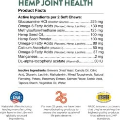 NaturVet Hemp Soft Chews Joint Supplement For Cats 17 NaturVet Hemp Soft Chews Joint Supplement For Cats -Furry Friends 162224 PT7. AC SS1800 V1698695695