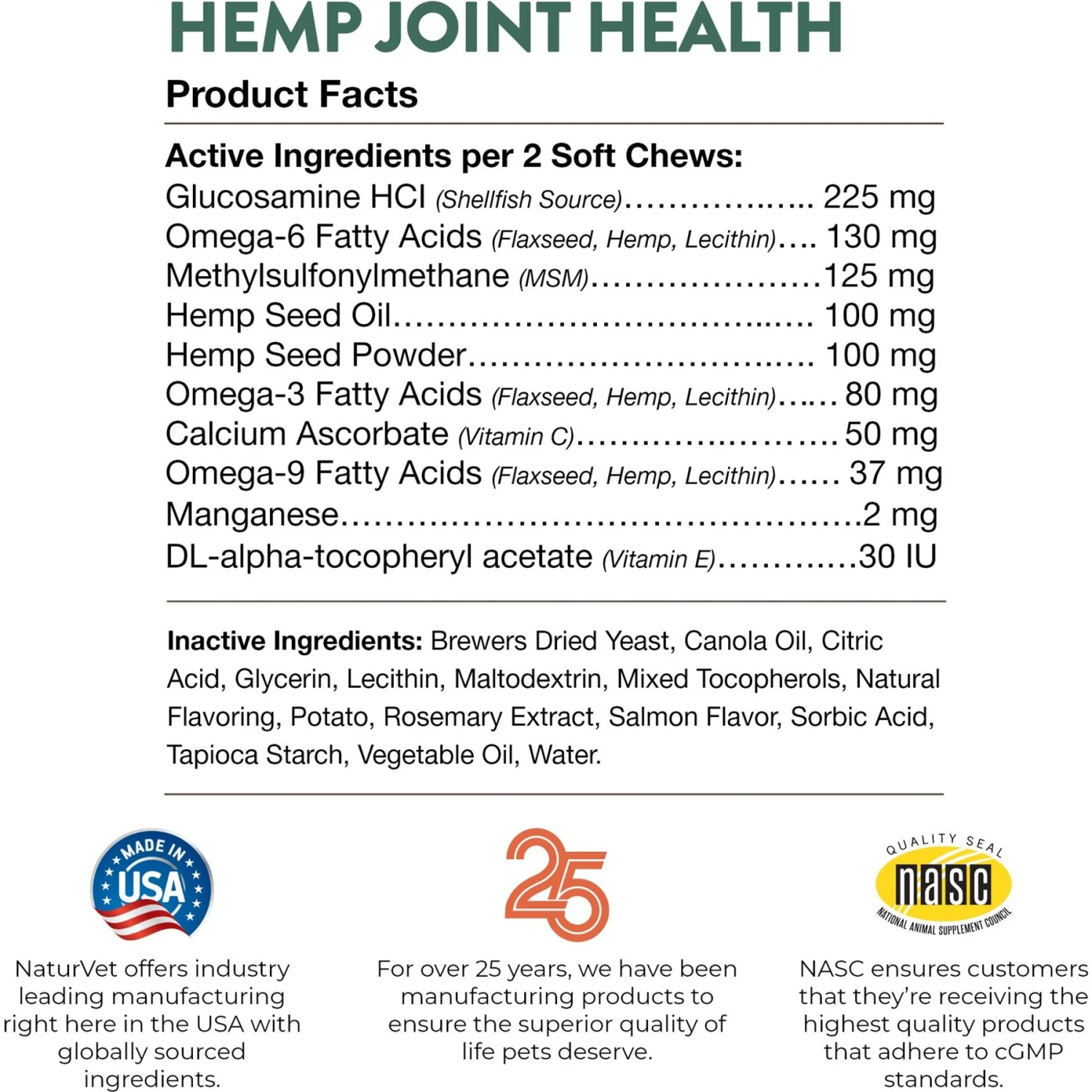 NaturVet Hemp Soft Chews Joint Supplement For Cats 10 NaturVet Hemp Soft Chews Joint Supplement For Cats - Image 8