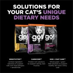 Go! Solutions Carnivore Grain-Free Chicken, Turkey + Duck Recipe Dry Cat Food -Furry Friends 162818 PT4. AC SS1800 V1638484032