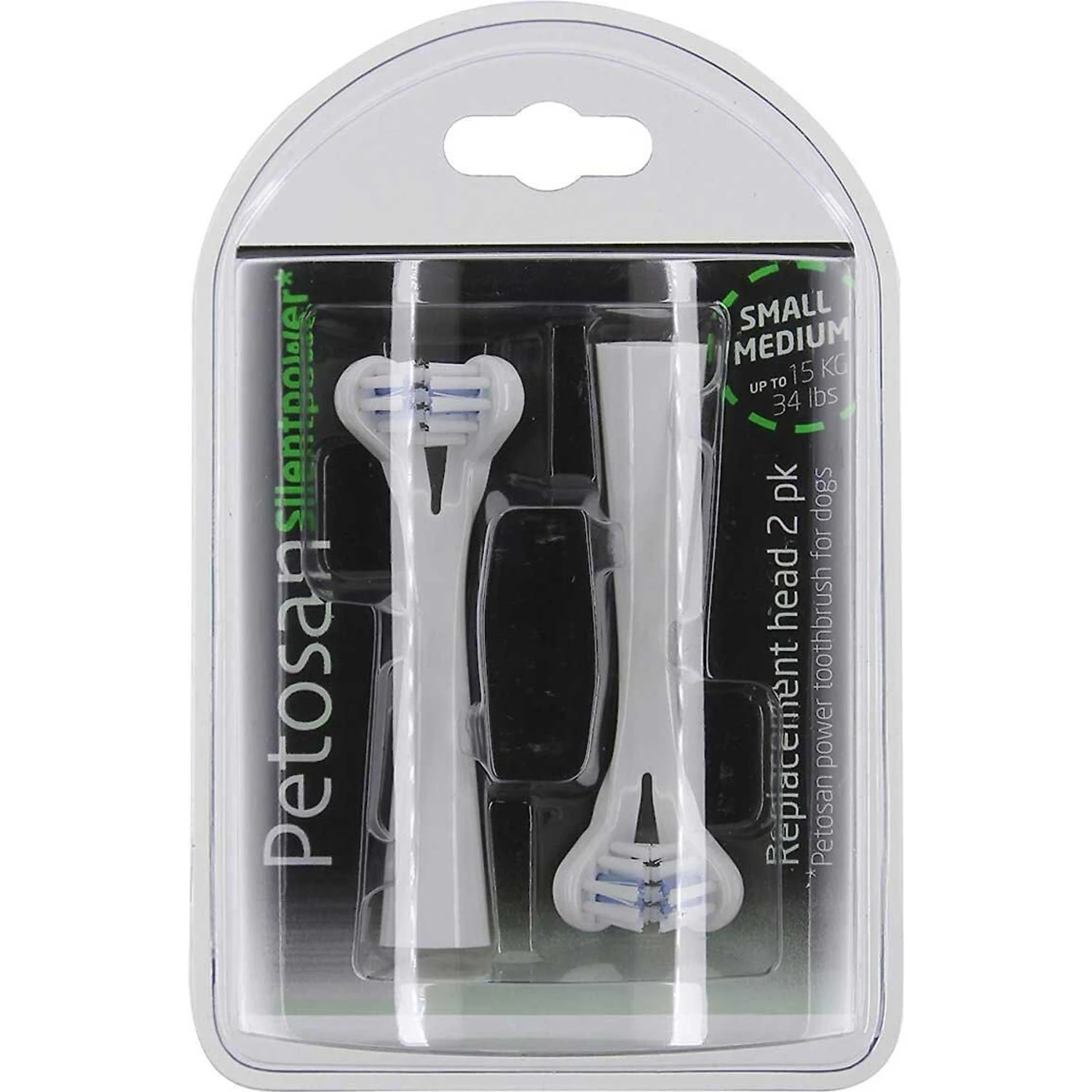 Petosan Silent Power Sonic Replacement Head, Small/Medium 3 Petosan Silent Power Sonic Replacement Head, Small/Medium