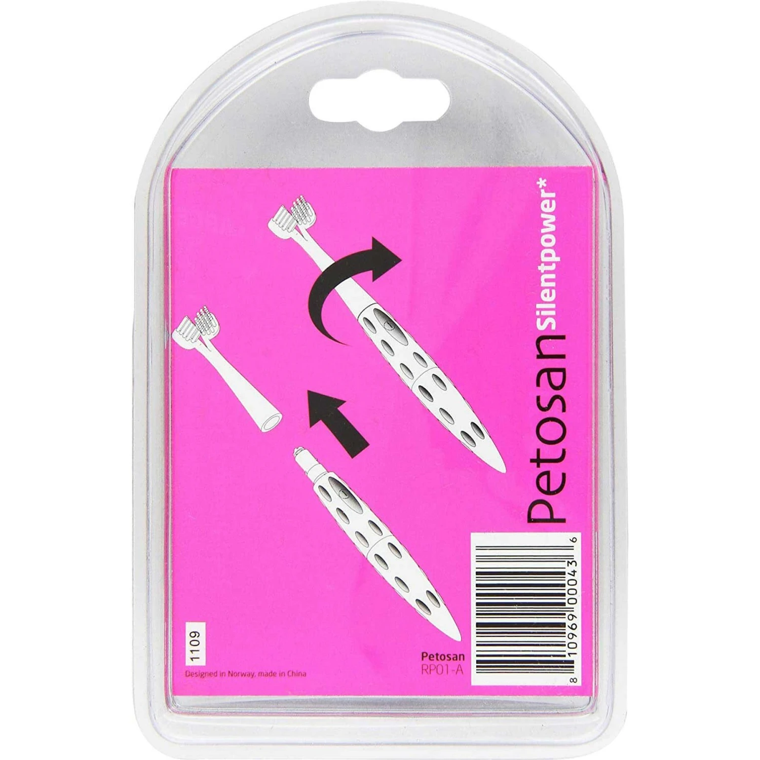 Petosan Silent Power Sonic Replacement Head, Small/Medium 4 Petosan Silent Power Sonic Replacement Head, Small/Medium - Image 2