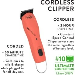 Wahl KM Cordless 2-Speed Pet Hair Grooming Clipper -Furry Friends 164131 PT4. AC SS1800 V1665780624