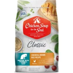 Furry Friends 40 Chicken Soup For The Soul Indoor Chicken & Brown Rice Recipe Dry Cat Food