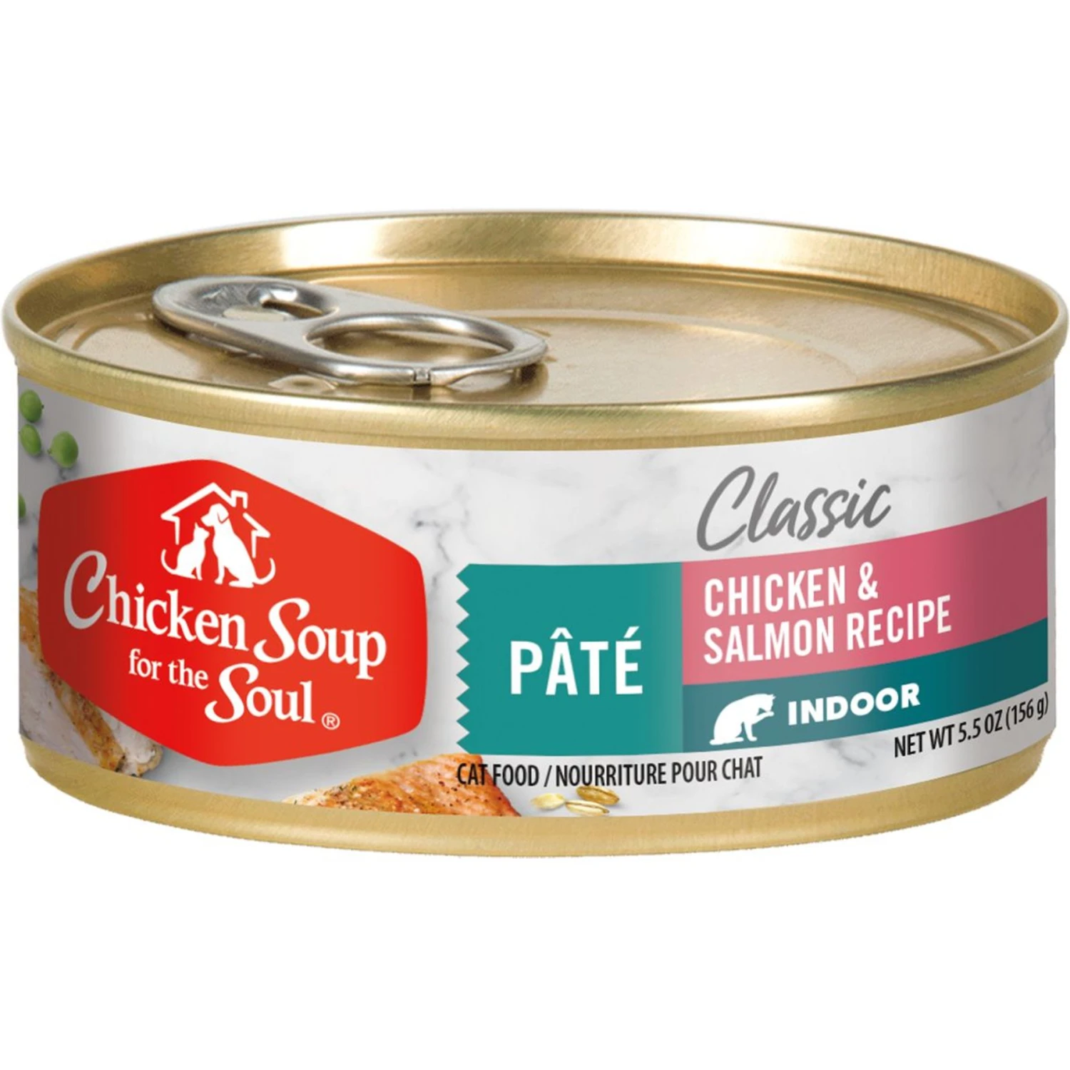 Chicken Soup For The Soul Indoor Chicken & Salmon Recipe Pate Canned Cat Food 3 Chicken Soup For The Soul Indoor Chicken & Salmon Recipe Pate Canned Cat Food
