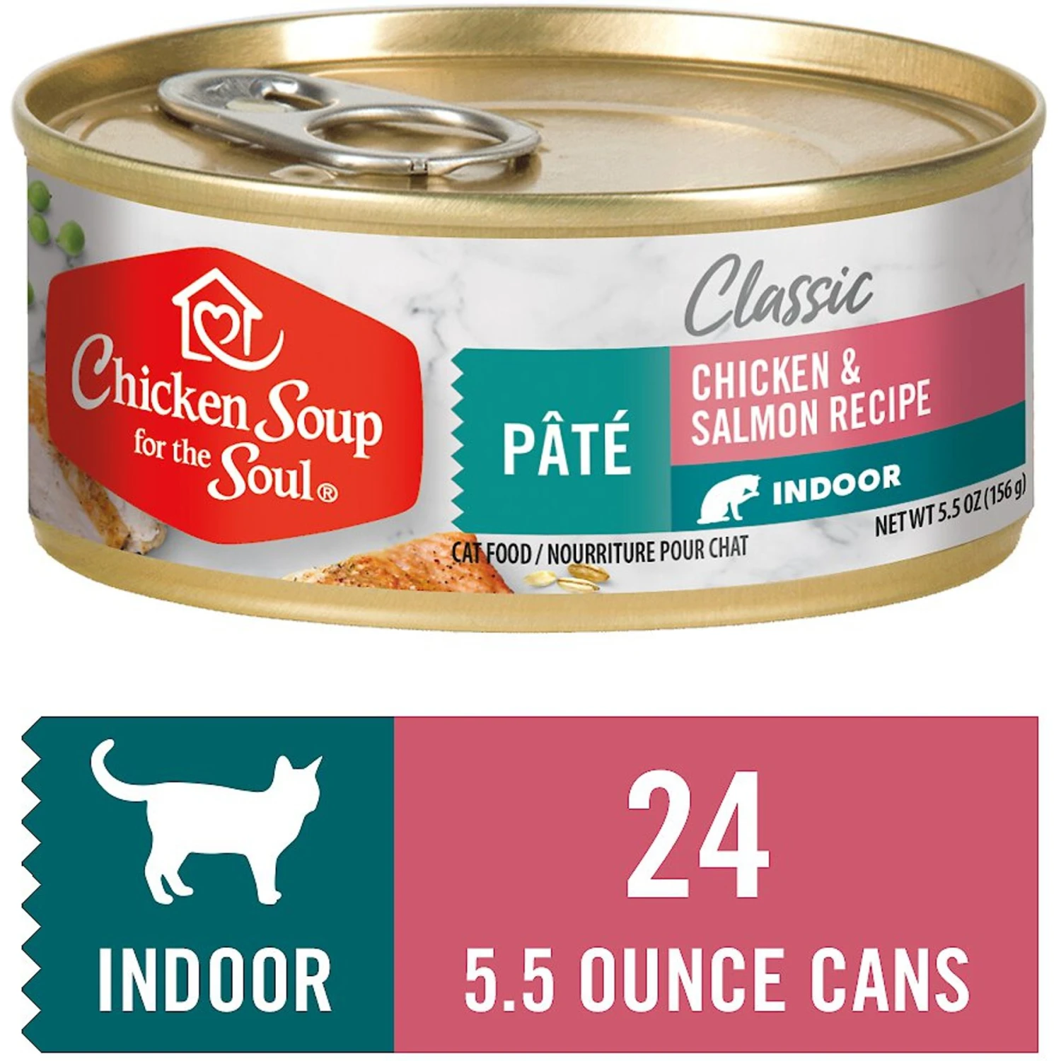Chicken Soup For The Soul Indoor Chicken & Salmon Recipe Pate Canned Cat Food 8 Chicken Soup For The Soul Indoor Chicken & Salmon Recipe Pate Canned Cat Food - Image 6