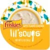 Friskies Lil' Soups With Flaked Chicken In A Velvety Tuna Broth Lickable Cat Food Topper