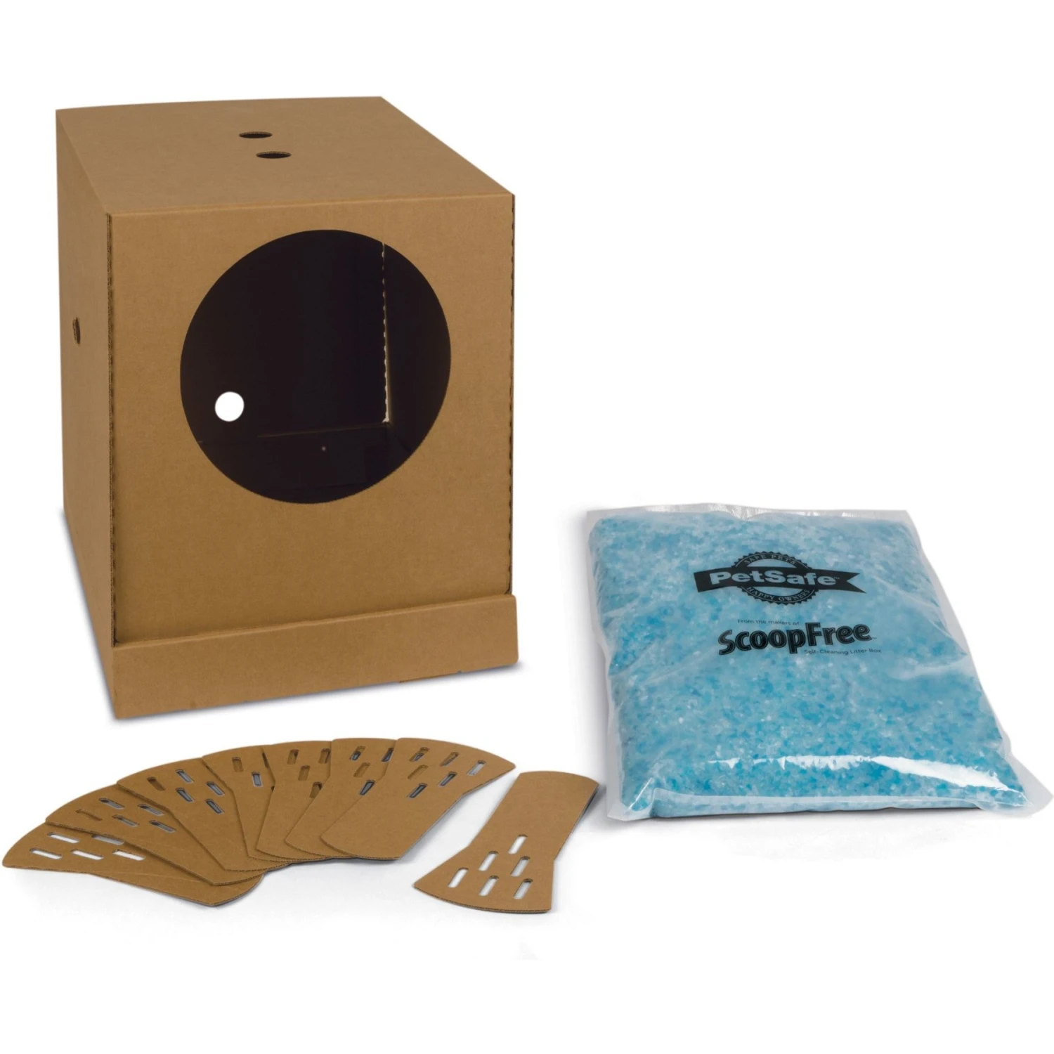 PetSafe Disposable Collapsible Litter Box With ScoopFree Crystal Litter 3 PetSafe Disposable Collapsible Litter Box With ScoopFree Crystal Litter