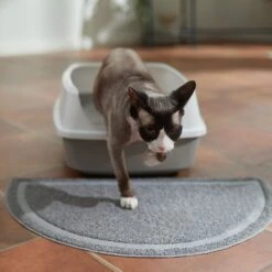 Frisco Half Moon Cat Litter Mat -Furry Friends 166302 PT3. AC SS1800 V1675280727