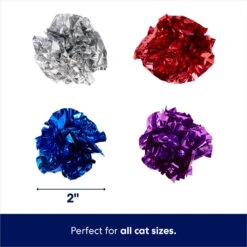 Frisco Colorful Crinkle Ball Cat Toy 8 Frisco Colorful Crinkle Ball Cat Toy -Furry Friends 166330 PT1. AC SS1800 V1686579687