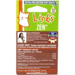 Licks Pill-Free ZEN Calming Cat Supplement -Furry Friends 166695 PT1. AC SS1800 V1556224704