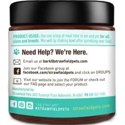 Strawfield Pets Pre + Probiotic Powder Cat Supplement 8 Strawfield Pets Pre + Probiotic Powder Cat Supplement -Furry Friends 169441 PT1. AC SS1800 V1557864764