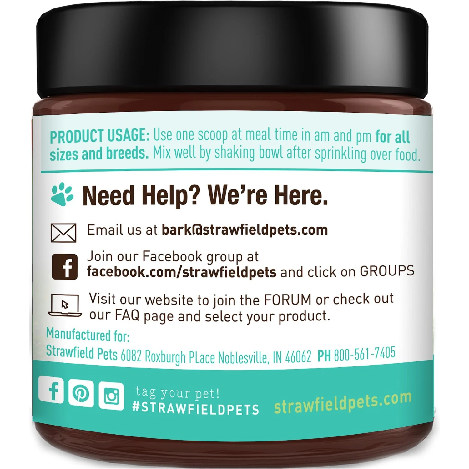 Strawfield Pets Pre + Probiotic Powder Cat Supplement 4 Strawfield Pets Pre + Probiotic Powder Cat Supplement - Image 2