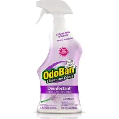OdoBan Disinfectant Fabric & Air Freshener Spray, Lavender Scent