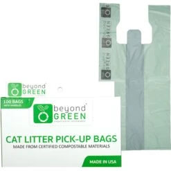 BeyondGREEN Plant-Based Cat Litter Waste Bags -Furry Friends 172572 PT3. AC SS1800 V1702062099